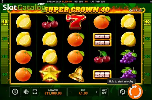 Οθόνη2. Super Crown 40 Κουλοχέρης