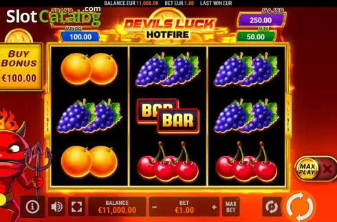 Οθόνη2. Devil's Luck Hotfire Κουλοχέρης 