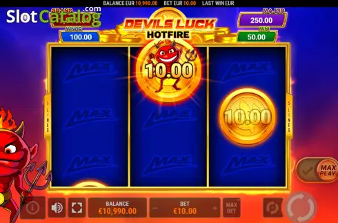 Οθόνη3. Devil's Luck Hotfire Κουλοχέρης 