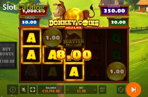 Οθόνη3. Donkey Coins Hold & Win Κουλοχέρης