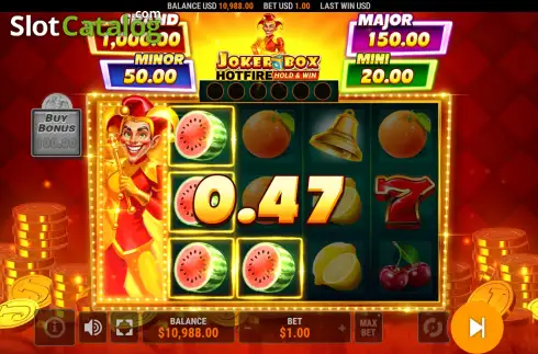 Οθόνη3. Joker Box Hotfire Κουλοχέρης 