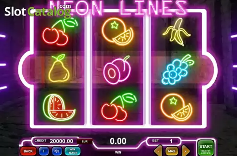 Οθόνη2. Neon Lines Κουλοχέρης