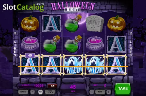 Οθόνη3. Halloween Night (Adell Games) Κουλοχέρης