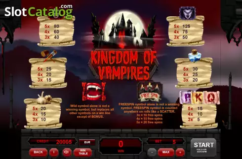 Οθόνη4. Kingdom of Vampires Κουλοχέρης