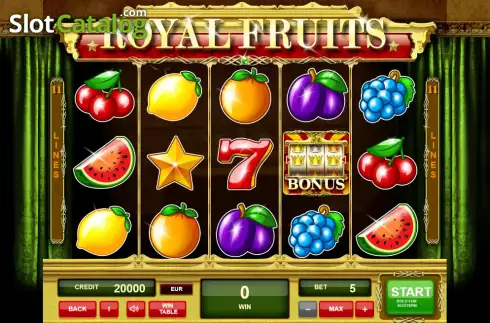 Οθόνη2. Royal Fruits (Adell Games) Κουλοχέρης