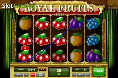 Οθόνη3. Royal Fruits (Adell Games) Κουλοχέρης