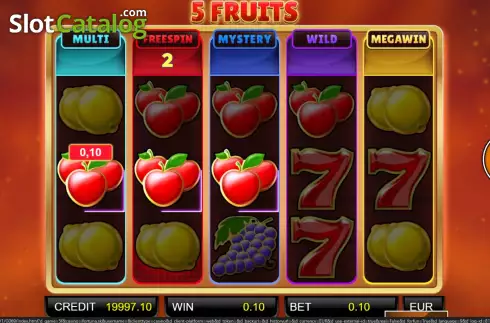 Οθόνη4. 5 Fruits Κουλοχέρης