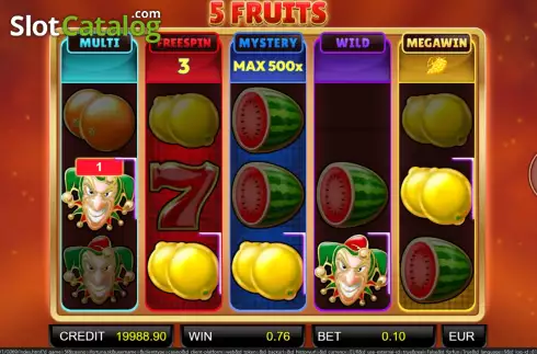 Οθόνη7. 5 Fruits Κουλοχέρης