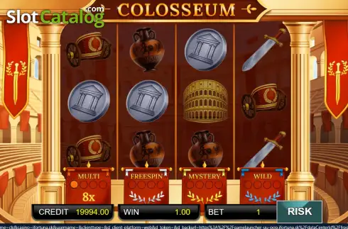 Οθόνη3. Colosseum (Adell Games) Κουλοχέρης