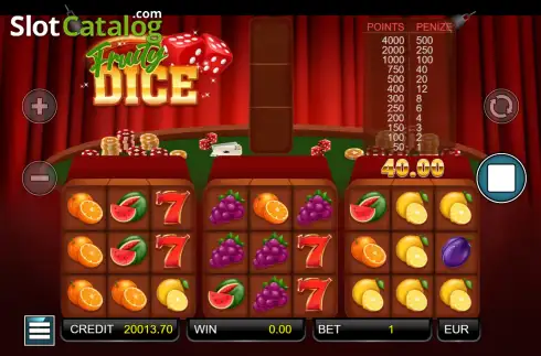 Οθόνη3. Fruity Dice Κουλοχέρης