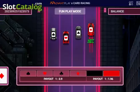 Οθόνη3. Card Racing Κουλοχέρης