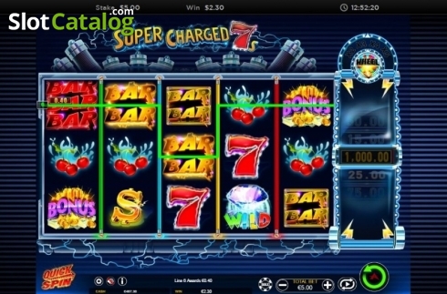 Οθόνη3. Super Charged 7s Κουλοχέρης