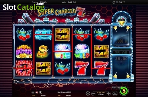 Οθόνη4. Super Charged 7s Κουλοχέρης