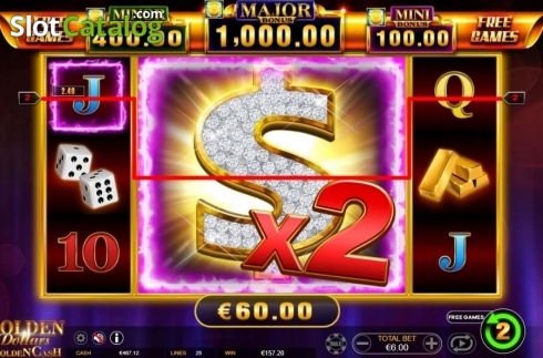 Οθόνη6. Golden Dollars Golden Cash Κουλοχέρης