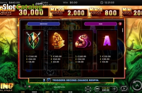 Οθόνη7. King of the Jungle (Ainsworth) Κουλοχέρης