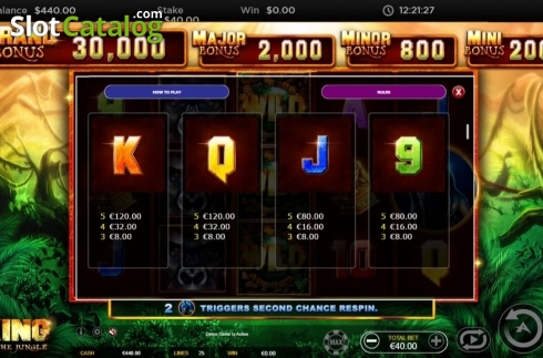 Οθόνη8. King of the Jungle (Ainsworth) Κουλοχέρης