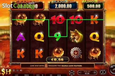 Οθόνη3. Kanga Cash (Ainsworth) Κουλοχέρης