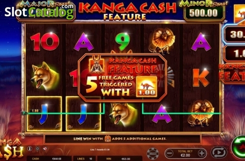 Οθόνη9. Kanga Cash (Ainsworth) Κουλοχέρης