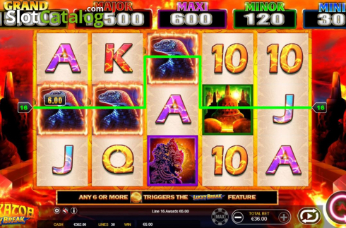 Οθόνη3. Krakatoa Lucky Break Κουλοχέρης