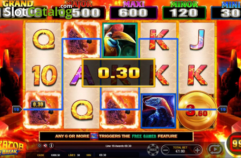 Οθόνη4. Krakatoa Lucky Break Κουλοχέρης