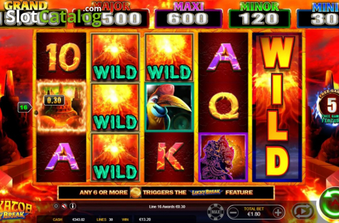 Οθόνη7. Krakatoa Lucky Break Κουλοχέρης