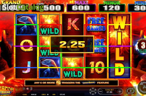 Οθόνη8. Krakatoa Lucky Break Κουλοχέρης