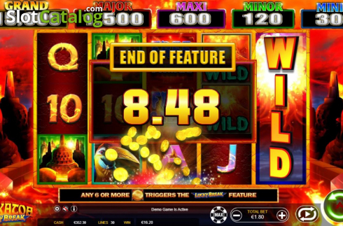 Οθόνη9. Krakatoa Lucky Break Κουλοχέρης