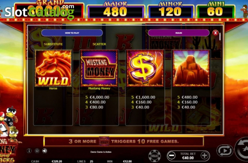Οθόνη7. Mustang Money RR Κουλοχέρης