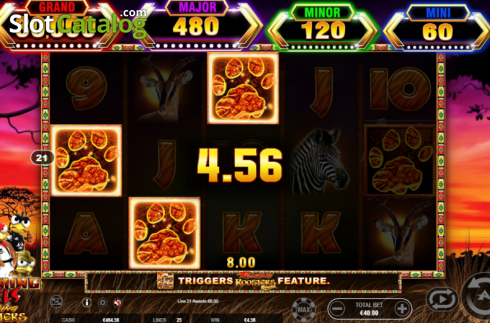 Οθόνη4. Roaming Reels Raging Roosters Κουλοχέρης