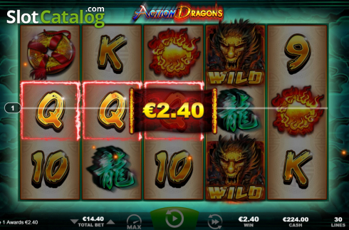 Οθόνη3. Action Dragons Κουλοχέρης