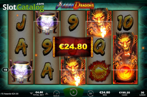 Οθόνη5. Action Dragons Κουλοχέρης