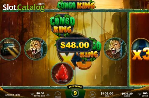 Οθόνη5. Congo King Quad Shot Κουλοχέρης