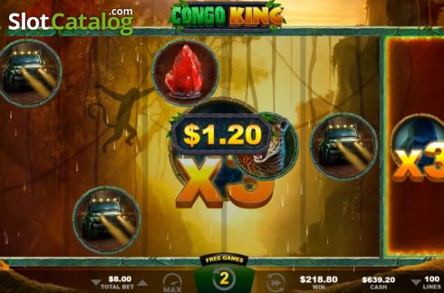 Οθόνη6. Congo King Quad Shot Κουλοχέρης