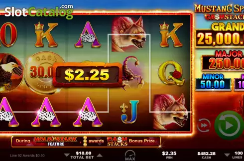 Οθόνη3. Mustang Spirit Cash Stacks Κουλοχέρης