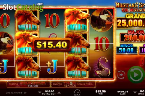 Οθόνη4. Mustang Spirit Cash Stacks Κουλοχέρης