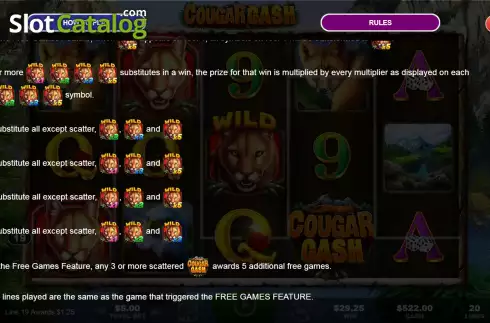 Οθόνη6. Cougar Cash Κουλοχέρης
