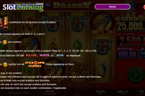 Οθόνη8. Rise of the Dragon Κουλοχέρης