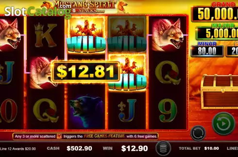 Οθόνη3. Mustang Spirit Cash Stacks Gold Κουλοχέρης