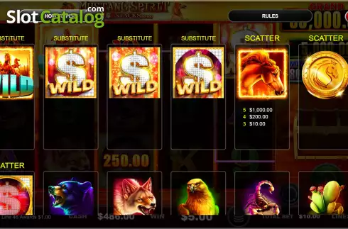 Οθόνη5. Mustang Spirit Cash Stacks Gold Κουλοχέρης