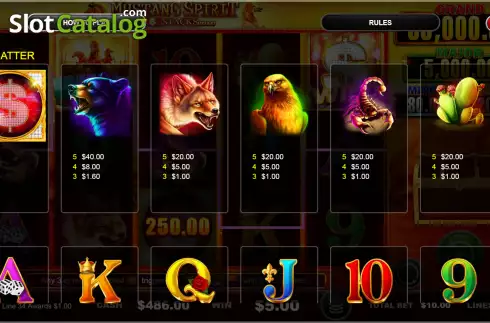 Οθόνη6. Mustang Spirit Cash Stacks Gold Κουλοχέρης