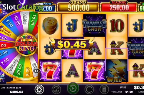Οθόνη4. Thunder Cash Dollar King Κουλοχέρης 
