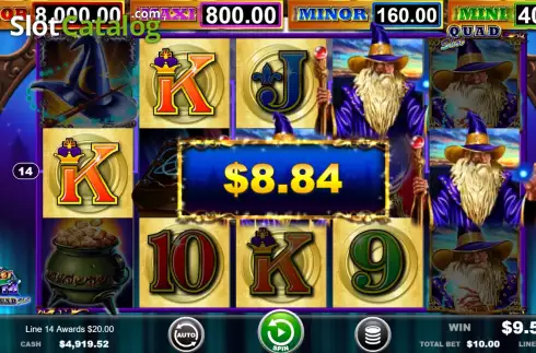 Οθόνη3. Wonder Wizard Quad Shot Κουλοχέρης