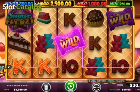 Οθόνη3. Sugar Frenzy Cherry Wheel Κουλοχέρης