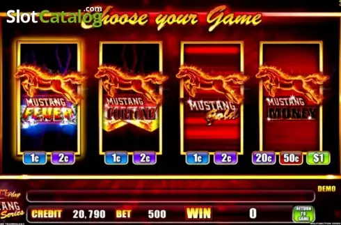 Intro Screen. MultiPlay Mustang Series Κουλοχέρης