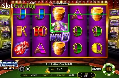 Οθόνη 4. Thunder Cash Κουλοχέρης