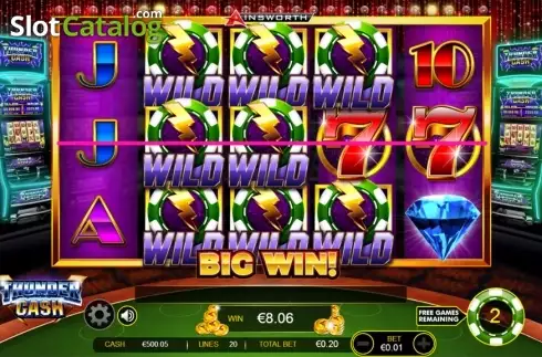 Οθόνη 5. Thunder Cash Κουλοχέρης