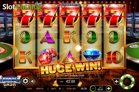 Οθόνη 7. Thunder Cash Κουλοχέρης