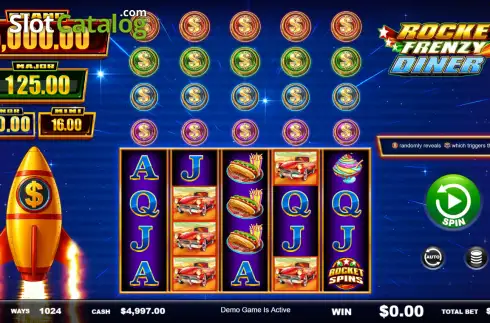 Οθόνη2. Rocket Frenzy Diner Κουλοχέρης