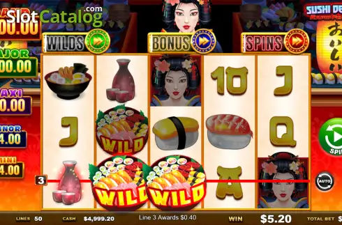 Οθόνη3. Sushi Delight Rapid Feature Κουλοχέρης 