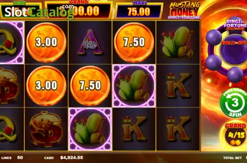 Οθόνη3. Mustang Money Rings of Fortune Κουλοχέρης